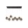 LED Pendelleuchte Glaskugeln 107 cm 3000 K 8-flammig