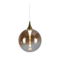 LED Hängelampe Glaskugel Ø16 cm 5 W Schwarz...