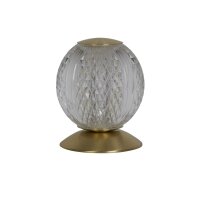 Boule lampe de table métal en laiton 13 cm G9...