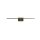 Lampe à miroir LED métal L:41 cm IP44 laiton 3000 K