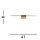 Lampe à miroir LED métal L:41 cm IP44 laiton 3000 K