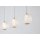 Lampe à suspendre élégante en métal G9 100 cm de long en laiton