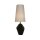 Blendarme Lampe de table résine tissu 55,5 cm noir blanc