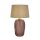 Blendarme lampe de table verre tissu 37 cm rose naturel E27