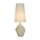 Blendarme Tischlampe Harz Stoff 55,5 cm wohnlich Weiß