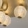 Runde LED Deckenleuchte in Gold Metall Ø33 cm 3000 K