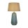 Lampe de table tissu verre E27 37 cm bleu naturel confortable