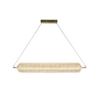Suspension LED m&eacute;tal laiton 42 W 3000 K 108 cm