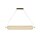 Suspension LED métal laiton 42 W 3000 K 108 cm
