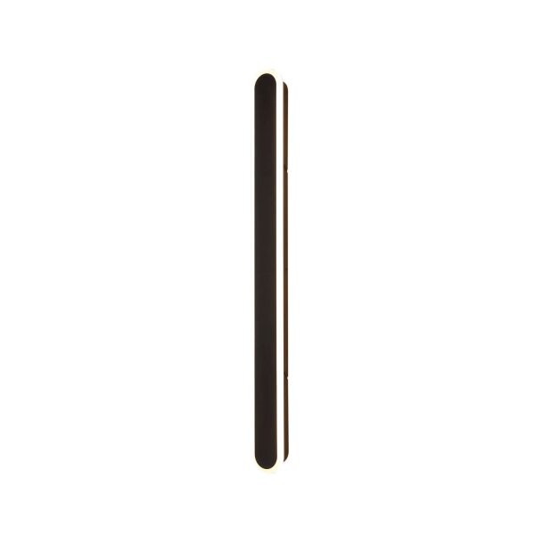 LED Außenleuchte Wand Schwarz Metall 18 W IP65 H:90 cm