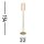 Elegante LED Stehleuchte Metall 154 cm 23 W in Messing