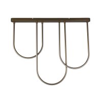 LED Deckenleuchte Metall Bögen Modern 3000 K in Bronze