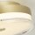 Runde LED Deckenlampe in Gold Metall Ø30 cm 3000 K 21 W