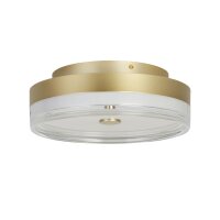 Runde LED Deckenleuchte Metall in Gold Ø40 cm 1850 lm