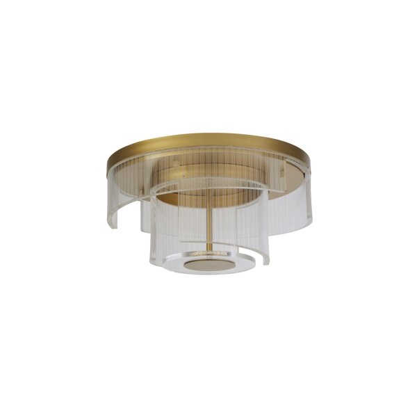 Lampe de plafonnier LED de style en métal Ø40 cm en or 1046 lm