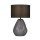 Blendarme lampe de table verre tissu 44,5 cm E27 noir