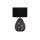Blendarme lampe de table verre tissu 44,5 cm E27 noir
