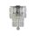 Applique murale verre métal Moderne H:30 cm E14 IP44 en chrome