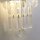 Applique murale verre métal Moderne H:30 cm E14 IP44 en chrome
