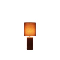 Lampe de table confortable Tissu Céramique orange...