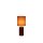 Lampe de table confortable Tissu Céramique orange E14 51 cm