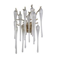 Applique murale verre métal doré H:42 cm G9...
