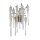 Wandleuchte Glas Metall in Gold H:42 cm G9 2-flammig