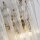 Wandleuchte Glas Metall in Gold H:42 cm G9 2-flammig