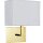 Applique murale Tissu Métal faible éblouissement H:26 cm avec interrupteur