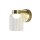Petite applique LED Abat-jour en verre Métal P:16 cm IP44 6 W