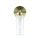 Applique en métal Abat-jour en verre G9 IP44 L:10 cm en laiton