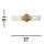 Up Down Wandlampe in Messing Metall Glas IP44 H:37 cm
