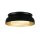 Deckenlampe Metall in Schwarz Gold E14 B:36,5 cm rund