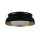 Deckenlampe Metall in Schwarz Gold E14 B:36,5 cm rund