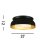 Deckenlampe Metall in Schwarz Gold E14 B:36,5 cm rund