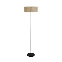 Lampadaire confortable en bambou métal 160 cm E27...