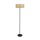 Wohnliche Stehleuchte Bambus Metall 160 cm E27 blendarm