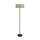 Wohnliche Stehleuchte Bambus Metall 160 cm E27 blendarm