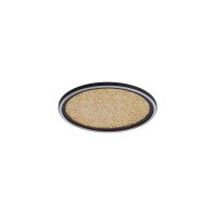 Plafonnier LED noir or métal 32 W Ø40 cm rond