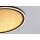 LED Deckenleuchte Schwarz Gold Metall 32 W Ø40 cm rund