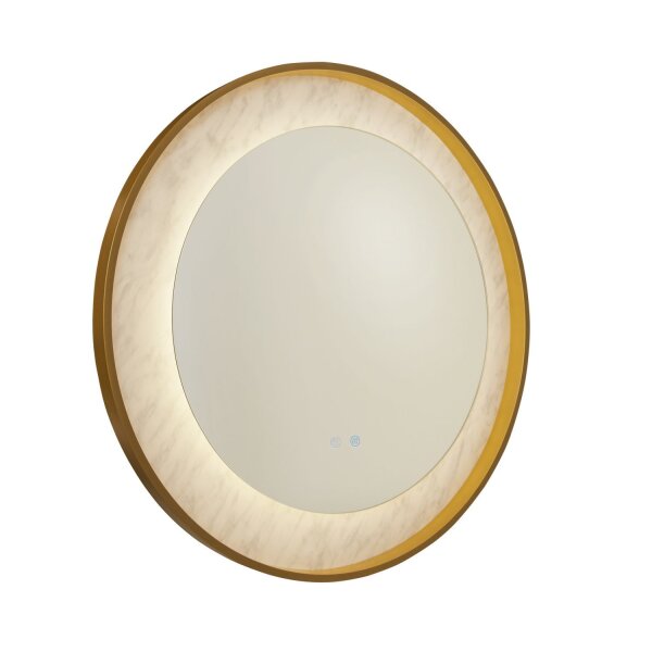 Applique LED à intensité variable en or blanc Touch IP44 Ø80 cm