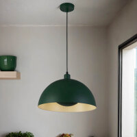Metall Pendelleuchte in Grün E27 bis 60 W Ø25...