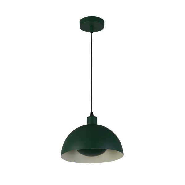 Pendelleuchte Loft E27 Ø40 cm rund Metallschirm in Grün