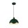 Pendelleuchte Loft E27 Ø40 cm rund Metallschirm in Grün