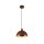 Hängelampe Loft E27 Ø25 cm rund Metallschirm in Orange