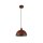 Hängelampe Loft E27 Ø25 cm rund Metallschirm in Orange