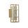 LED Wandleuchte Harz Stahl IP44 H:25 cm in Gold Weiß