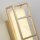 LED Wandleuchte Harz Stahl IP44 H:25 cm in Gold Weiß