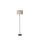 Lampadaire rond bambou métal E27 159 cm noir naturel