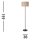 Lampadaire rond bambou métal E27 159 cm noir naturel